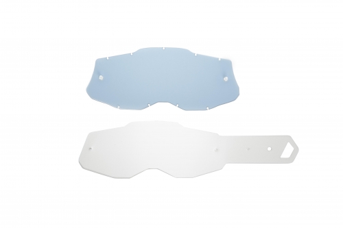lente fumè + 10 strappi compatibile per maschera 100% RACECRAFT 2 / STRATA 2 / ACCURI 2 / MERCURY 2