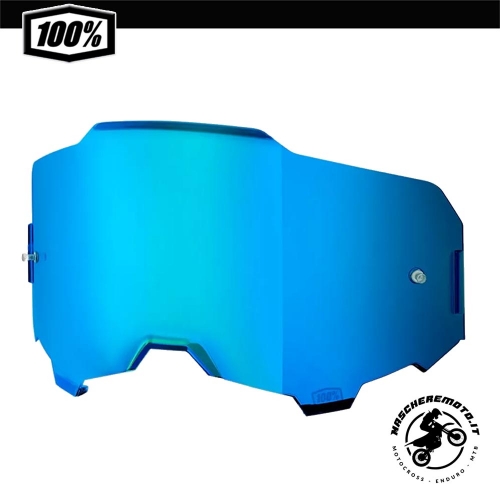 MIRROE REPLACEMENT LENS FOR 100% ARMEGA GOGGLES  BLUE